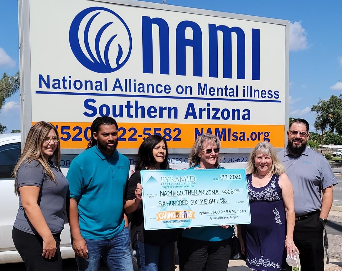 Pyramid Federal Credit Union Donation Nami Southern Arizona